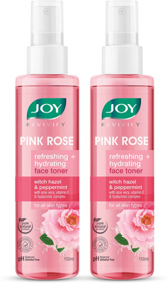 Joy Pink Rose Face Toner Skin Hydrating & Refreshing (Pack of 2X150ml) Men & Women(300 ml)