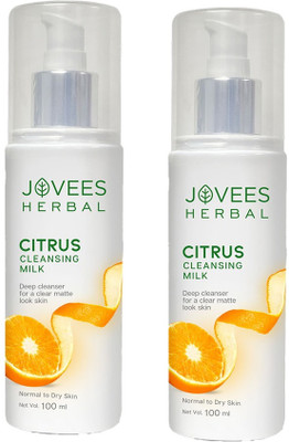 JOVEES Citrus Cleansing Milk Pack of 2 Face Wash(100 ml)