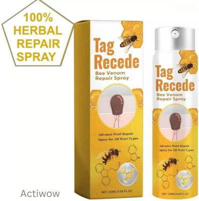 ACTIWOW Tag Recede Bee Venom Spray for Safe Skin Tag Removal Without Side Effects Men & Women(100 ml)