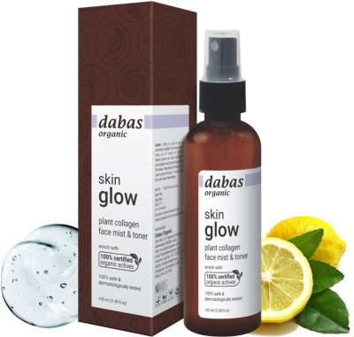 Dabas Organic Skin Glow Plant Collagen Face Mist & Toner, 100 ml Men & Women(100 ml)
