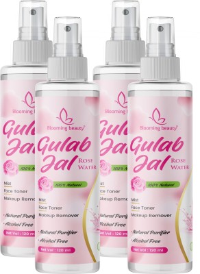 Blooming beauty Rose Water Spray and Skin Toner for Cleansing and Extra Glow, Organic Gulab Jal Men & Women(480 ml)