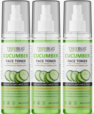 TREE BUG cucumber Spray For Face Toner Men & Women(300 ml)