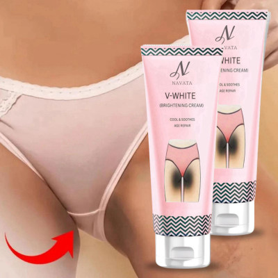 NAVATA intimate v-whitenig cream,Bikini Area, Neck, Hip Men & Women(50 g)