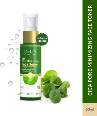 Lotus Botanicals CICA Pore Minimizing Face Toner | Centella & Aloe Vera |Tighten Pores Men & Women(50 ml)