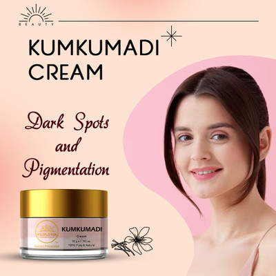 Wildflower essentials Kumkumadi Cream For Dark Spots & Pigmentation Face Cream Men & Women(50 g)