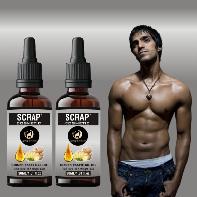 Scrap Cosmetic FDA Certified Weight Loss Ginger Oil Ginger Slim Ginger Essential Oil Men & Women(60 ml)