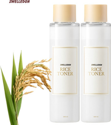 SWELLEDON Rice Toner | Hydrating & Brightening Soothing Formula Men & Women(200 ml)