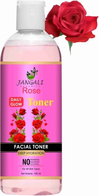 Pure Jangali Organics Rose water face toner for glowing skin for all skin type Men & Women (100 ml) Men & Women(100 ml)