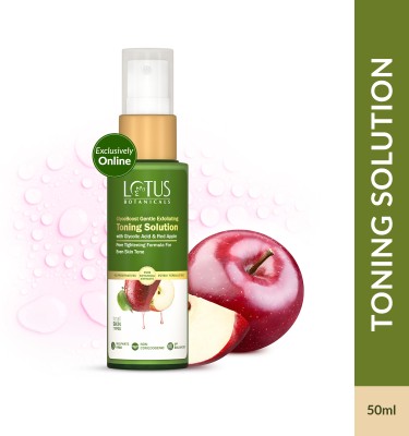 Lotus Botanicals GlycoBoost Gentle Exfoliating Toning Solution with Red Apple + Glycolic Acid Men & Women(50 ml)