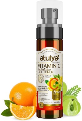 Atulya Vitamin C Face Toner, SLS & Paraben Free | Brighten Skin Tone, Men & Women(100 ml)