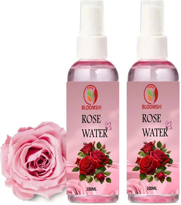 BLOOMSHI Rose Water Facial Mist Spray, 100ml Men & Women(200 ml)