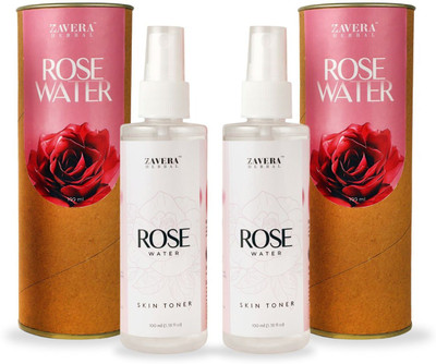 Zavera Herbal Rose Water with Vitamin E antioxidant, Hydrating & Nourishing Skin Toner Men & Women(200 ml)