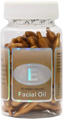 Wonholli Facial Capsule Vitamin E Capsule For Face Pimple Glowing Skin All Skin Type(60 ml)