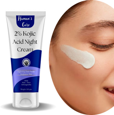HUMAN'S CARE Kojic Acid Night Cream for Clear and Glowing Skin Women(100 ml)