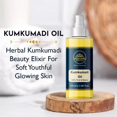 Wildflower essentials Herbal Kumkumadi Beauty Elixir For Soft Youthful Glowing Skin Face Oil(100 ml)