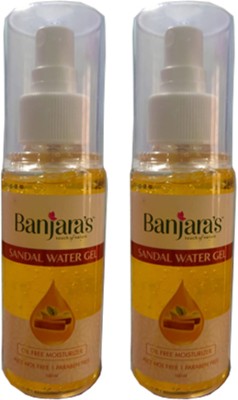 Banjaras SANDAL WATER GEL PACK OF 100 ML*2 Men & Women(200 ml)