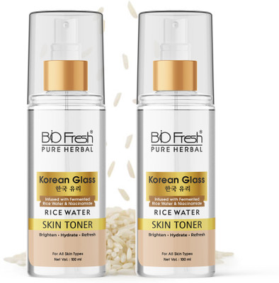 Biofresh Pure Herbal Korean Glass Rice Water Skin TonerSuitable for All Skin Types Men & Women(200 ml)