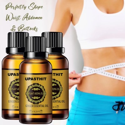 UPASTHIT Ginger Massage Oil,Helps in Anti-Cellulite, Slimming & Weight Loss(90 ml)