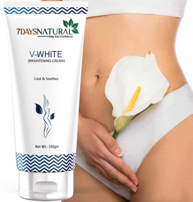7days natural V White Intimate Area Whitening Cream skin cream for private areas blackness Women(100 g)