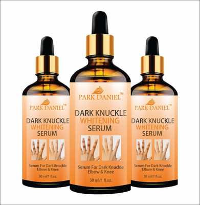 PARK DANIEL Whitening Serum For Remove Dark Knuckles Elbow & Knee Pack of 3 (30 ml) Men & Women(90 ml)