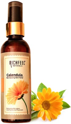 RICHFEEL Calendula Revitalising Skin Toner| For Acne, Blemishes & Pores|80 ml Men & Women(100 ml)