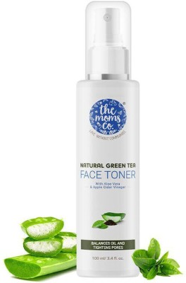 The Moms Co. Natural Green Tea Face Toner I Tightens Pores l Aloe Vera & Cucumber Men & Women(100 ml)