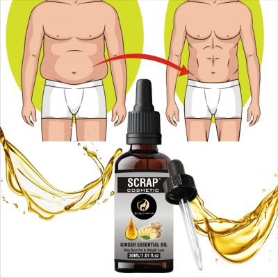 Scrap Cosmetic Belly Drainage Ginger Essential Oil Plant Aroma Oil, Slimming Tummy Ginger Oil Men & Women(30 ml)