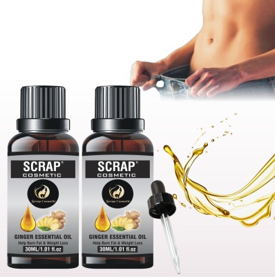 Scrap Cosmetic Body Slimming 10X Booster Essential Ginger oil Men & Women(60 ml)