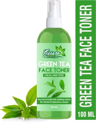 Cesaro Organics Green Tea Face Toner For Oily, Acne-Prone Skin and Clears & Tightens Pores Men & Women(100 ml)