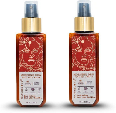 Nature Code Morning Dew Pure Rose Water | Gulab Jal | Face Toner, Skin Toner Men & Women Men & Women(200 ml)