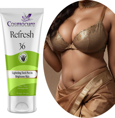 cosmocure Refresh 36 Organic Breast Uplift Cream Infused with Shea Butter and Vitamin E Women(98 g)