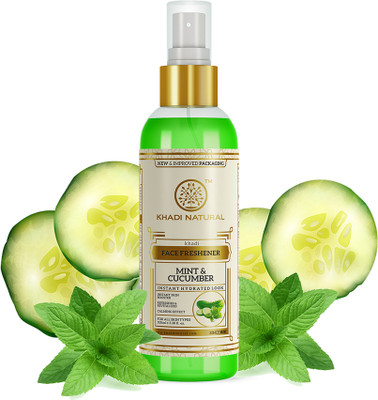 KHADI NATURAL Mint & Cucumber Face Mist | Hydrating & Cooling Spray | All Skin Types Men & Women(100 ml)