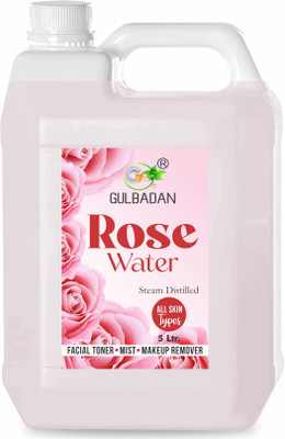 GULBADAN Pure & Natural Rose Water For Skin Face & Hair - Rose Water Toner Men & Women(5000 ml)