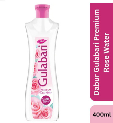 Dabur Gulabari Premium Rose Water No Cleanses Moisturises Skin With 36H Liner Men & Women(400 ml)