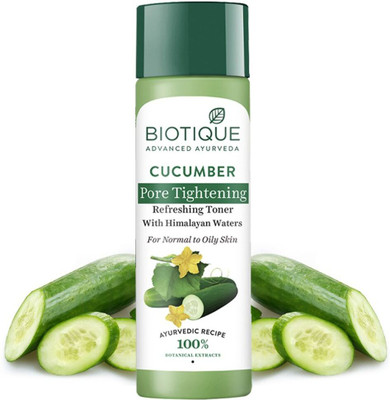 BIOTIQUE Cucumber Pore Tightening Normal to Oily Skin Refreshing Toner - 120 ml Men & Women(120 ml)