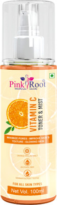 Pink Root Vitamin C Skin Mist Toner with Lemon Essential Oil, & Aloe Vera Extracts Men & Women(100 ml)