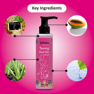 vexana Natural Beauty Tanning Dead Skin Remover | Pack of 1 Men & Women(100 ml)