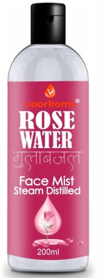 voorkoms Pure Rosewater 200ml - Natural Floral Toner Pure Damask Rose Water Men & Women(200 ml)