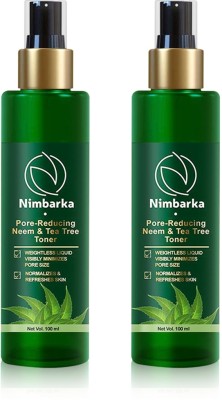 NIMBARKA Pore Reducing Neem & Tea Tree Toner 100*2 Pack Of 2 Men & Women(200 ml)