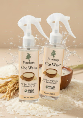 Puremary Rice Water Toner with Niacinamide | Glass Skin Brightening Toner{Pack of 2} Men & Women(200 ml)