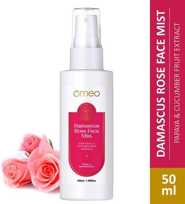 Omeo Damascus Rose Face Mist/Toner-50ml for Glowing Skin, Hydration & Make-up Men & Women(50 ml)