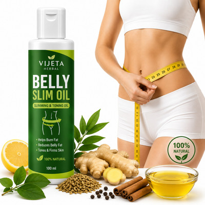 VIJETA Belly Slim fat burner oil fat loss oil for men women(100 ml)