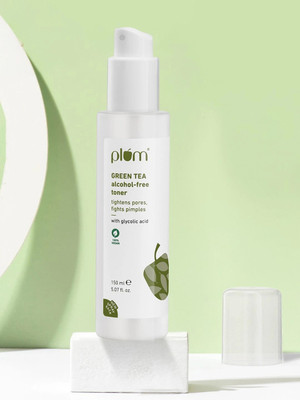 Plum Green Tea Alcohol-Free Toner With Glycolic Acid For Oily Skin | Tightens Pores Men & Women(150 ml)
