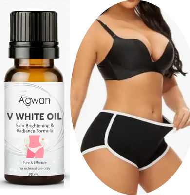 Agwan V-White Massage Oil for Women help in skin toning oil Natural oil -W38 Women(30 ml)