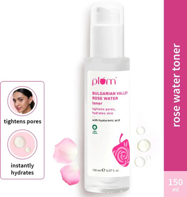 Plum Bulgarian Valley Rose Water & Hyaluronic Acid Hydrating Toner | Alcohol Free Men & Women(150 ml)