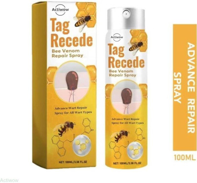 ACTIWOW Tag Recede Bee Venom Spray for Skin Tag Reduction Without Pain Spray Men & Women(100 ml)