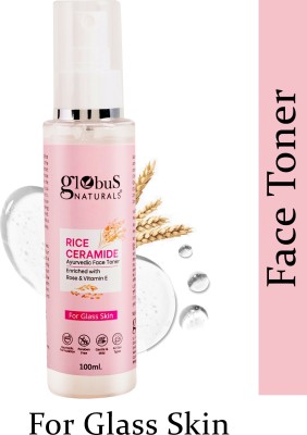 Globus Naturals Rice Ceramide Ayurvedic Face Toner For Korean Glass Skin Women(100 ml)