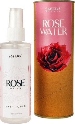 Zavera Herbal Rose Water with Vitamin E antioxidant, Hydrating & Nourishing Skin Toner Men & Women(100 ml)