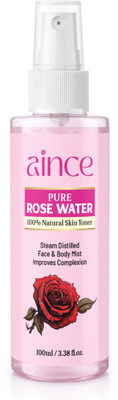 Aince Bulgarian Valley Rose Water & Hyaluronic Acid Hydrating Toner Men & Women Men & Women(100 ml)