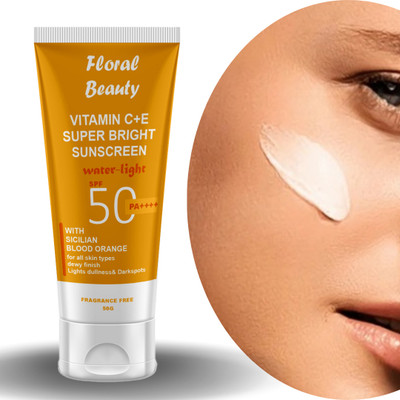FLORAL BEAUTY Vitamin C Cream For Men & Women With Goodness of Orange(99.5 g)